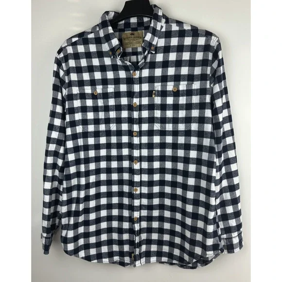 Buffalo Jackson Waxhaw Buffalo Plaid Flannel Shirt Plaid Button Down Mens XL - Picture 15 of 15